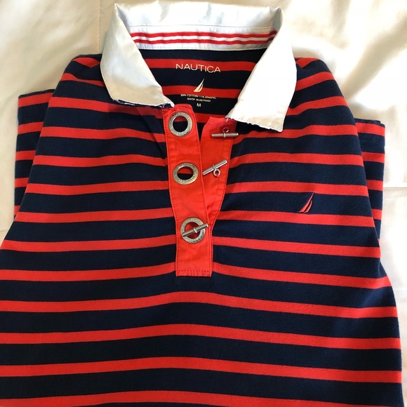 Nautica Jersey LS Henley – Gris, Taille L, Parfait Pour Ados Ou Petit Adulte